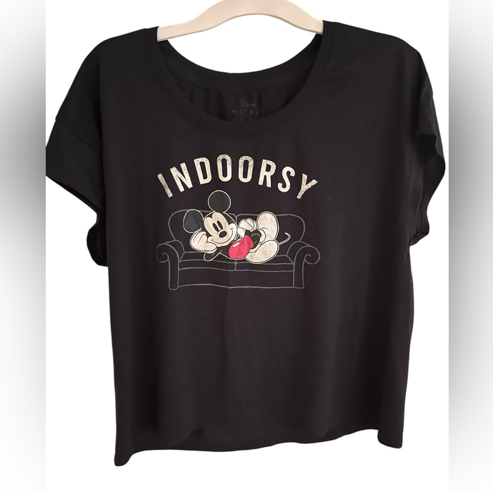 Black Mickey‎ Mouse Indoorsy T-Shirt